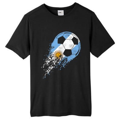 Argentina Soccer Argentinian Flag Pride Soccer Player Tall Fusion ChromaSoft Performance T-Shirt