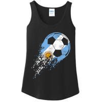 Argentina Soccer Argentinian Flag Pride Soccer Player Ladies Essential Tank