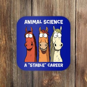 Animal Science A Stable Career Funny Horse Science Coaster