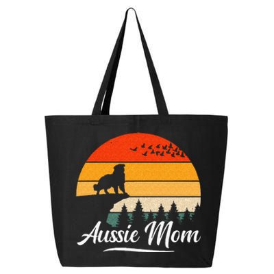 Australian Shepherd Aussie Mom Dog Sunset Retro Style 25L Jumbo Tote