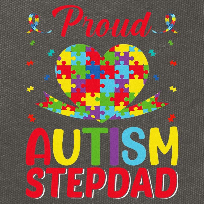 Autism Stepdad Autism Awareness Month Autism Apparel Autism Cotton Canvas Backpack