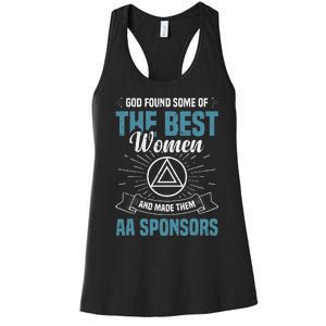 Aa Sobriety Anniversary 60 Day Sponsor Chip Aa Sponsor Women's Racerback Tank