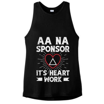 Aa Sponsorship Alcoholics Anonymous Sobriety Aa Na Sponsor Ladies PosiCharge Tri-Blend Wicking Tank