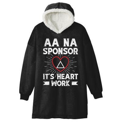 Aa Sponsorship Alcoholics Anonymous Sobriety Aa Na Sponsor Hooded Wearable Blanket