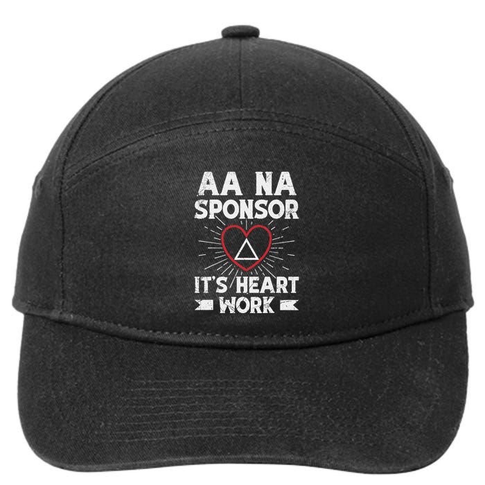 Aa Sponsorship Alcoholics Anonymous Sobriety Aa Na Sponsor 7-Panel Snapback Hat