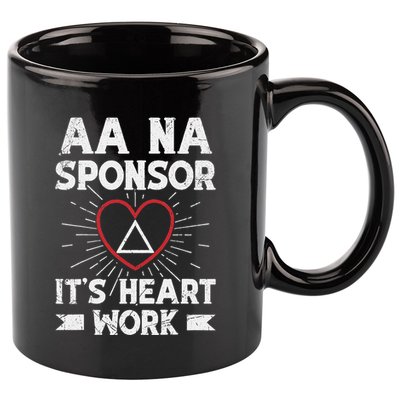 Aa Sponsorship Alcoholics Anonymous Sobriety Aa Na Sponsor 11oz C Handle Ceramic Mug