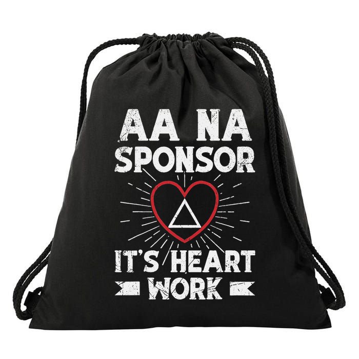 Aa Sponsorship Alcoholics Anonymous Sobriety Aa Na Sponsor Drawstring Bag