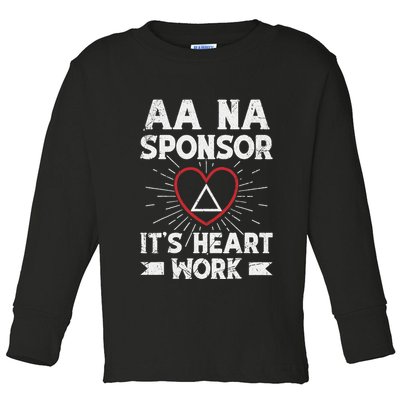 Aa Sponsorship Alcoholics Anonymous Sobriety Aa Na Sponsor Toddler Long Sleeve Shirt