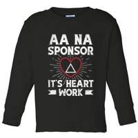 Aa Sponsorship Alcoholics Anonymous Sobriety Aa Na Sponsor Toddler Long Sleeve Shirt