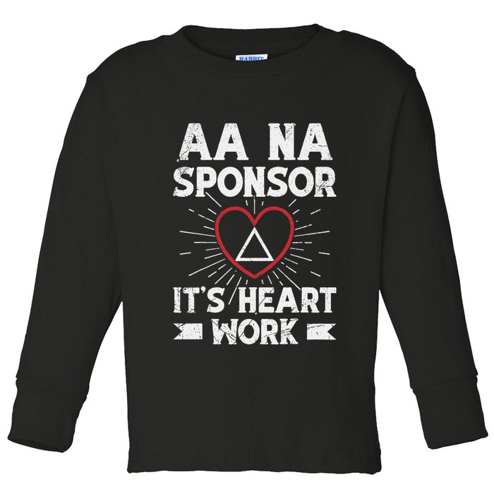 Aa Sponsorship Alcoholics Anonymous Sobriety Aa Na Sponsor Toddler Long Sleeve Shirt
