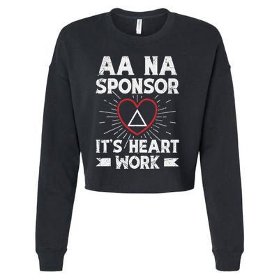 Aa Sponsorship Alcoholics Anonymous Sobriety Aa Na Sponsor Cropped Pullover Crew