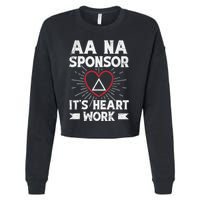 Aa Sponsorship Alcoholics Anonymous Sobriety Aa Na Sponsor Cropped Pullover Crew
