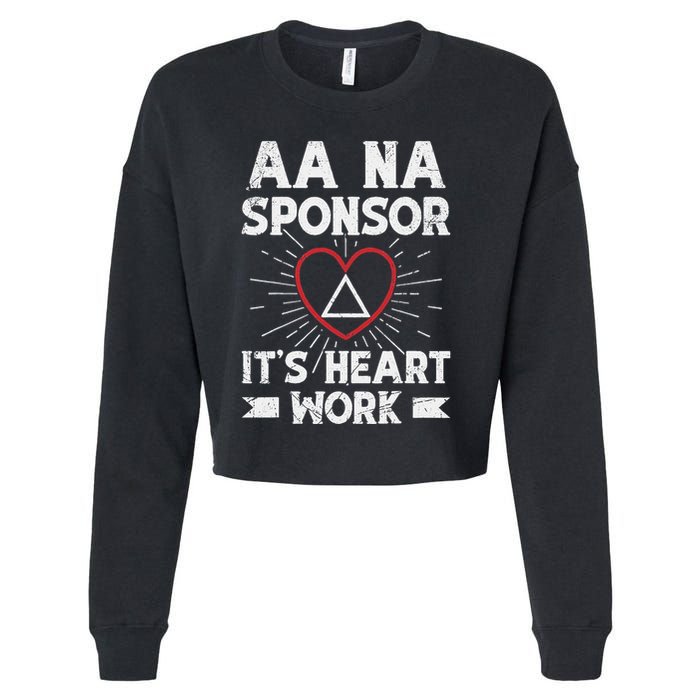 Aa Sponsorship Alcoholics Anonymous Sobriety Aa Na Sponsor Cropped Pullover Crew