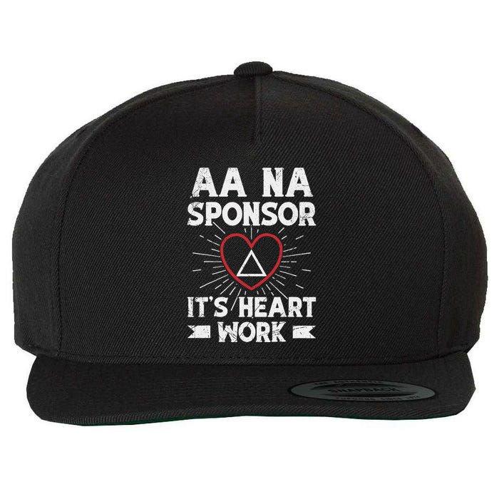 Aa Sponsorship Alcoholics Anonymous Sobriety Aa Na Sponsor Wool Snapback Cap