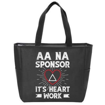 Aa Sponsorship Alcoholics Anonymous Sobriety Aa Na Sponsor Zip Tote Bag