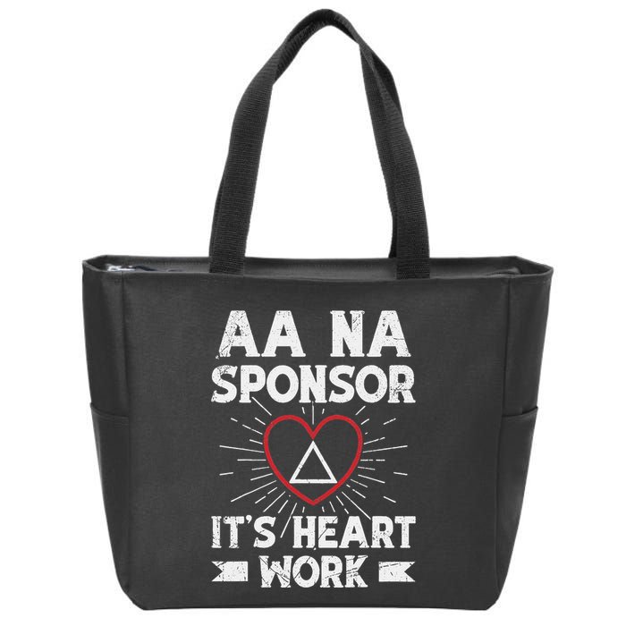 Aa Sponsorship Alcoholics Anonymous Sobriety Aa Na Sponsor Zip Tote Bag