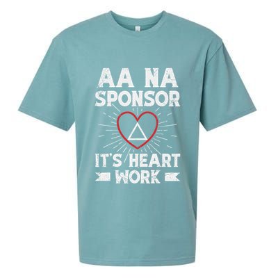 Aa Sponsorship Alcoholics Anonymous Sobriety Aa Na Sponsor Sueded Cloud Jersey T-Shirt