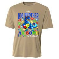 Autism Support Autistic My Big Brother Is Awesome Dinosaur Cooling Performance Crew T-Shirt