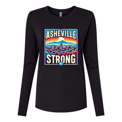 Asheville Strong Asheville North Carolina Womens Cotton Relaxed Long Sleeve T-Shirt