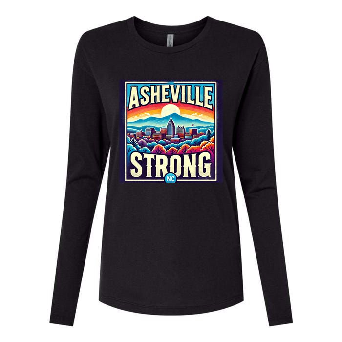 Asheville Strong Asheville North Carolina Womens Cotton Relaxed Long Sleeve T-Shirt