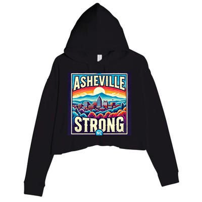 Asheville Strong Asheville North Carolina Crop Fleece Hoodie