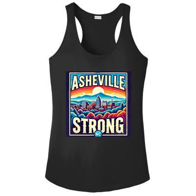 Asheville Strong Asheville North Carolina Ladies PosiCharge Competitor Racerback Tank