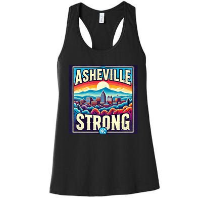 Asheville Strong Asheville North Carolina Women's Racerback Tank