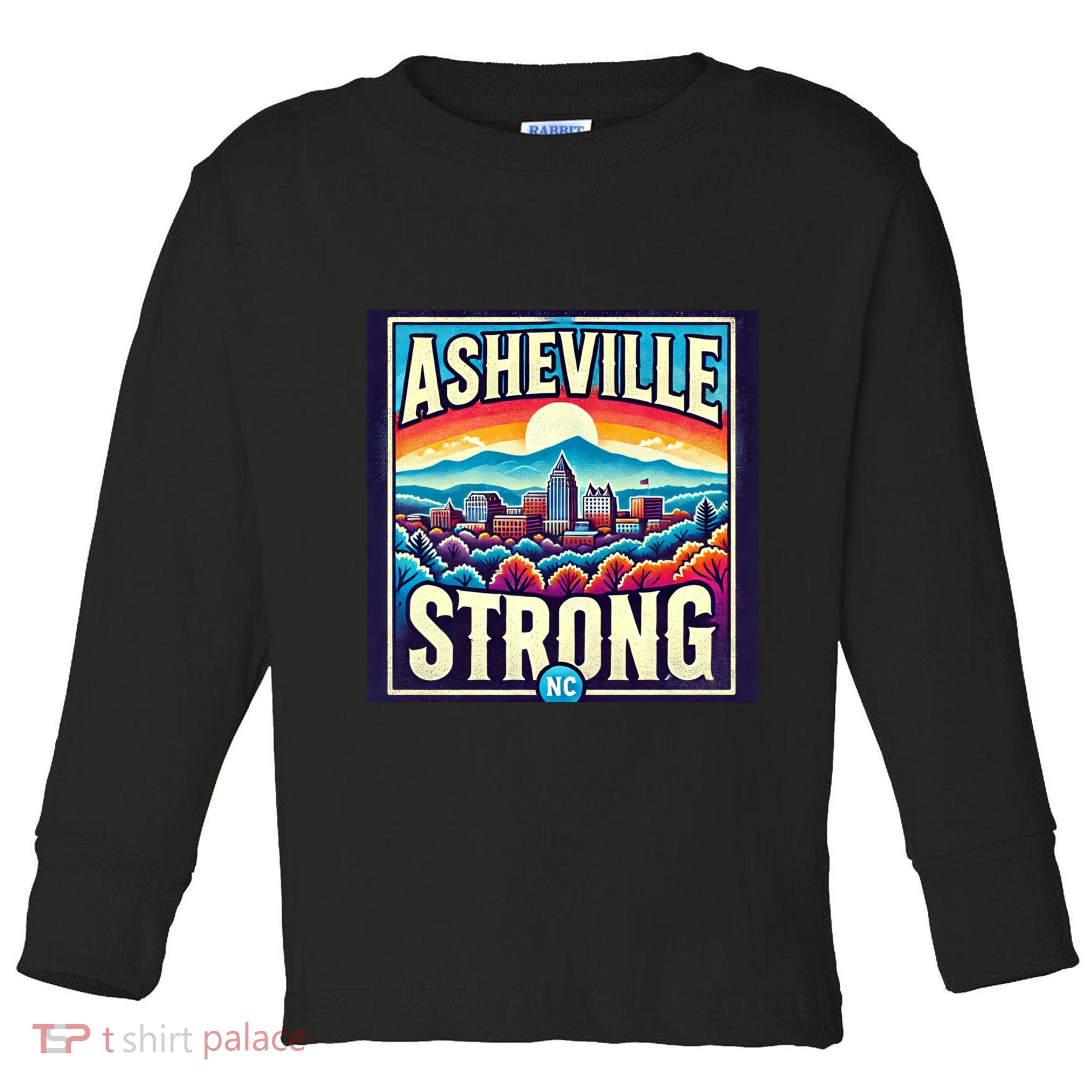 Asheville Strong Asheville North Carolina Toddler Long Sleeve Shirt