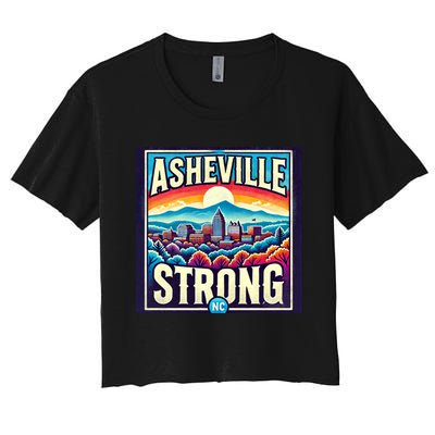 Asheville Strong Asheville North Carolina Women's Crop Top Tee