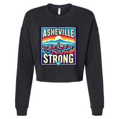 Asheville Strong Asheville North Carolina Cropped Pullover Crew