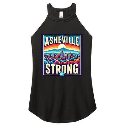 Asheville Strong Asheville North Carolina Women's Perfect Tri Rocker Tank