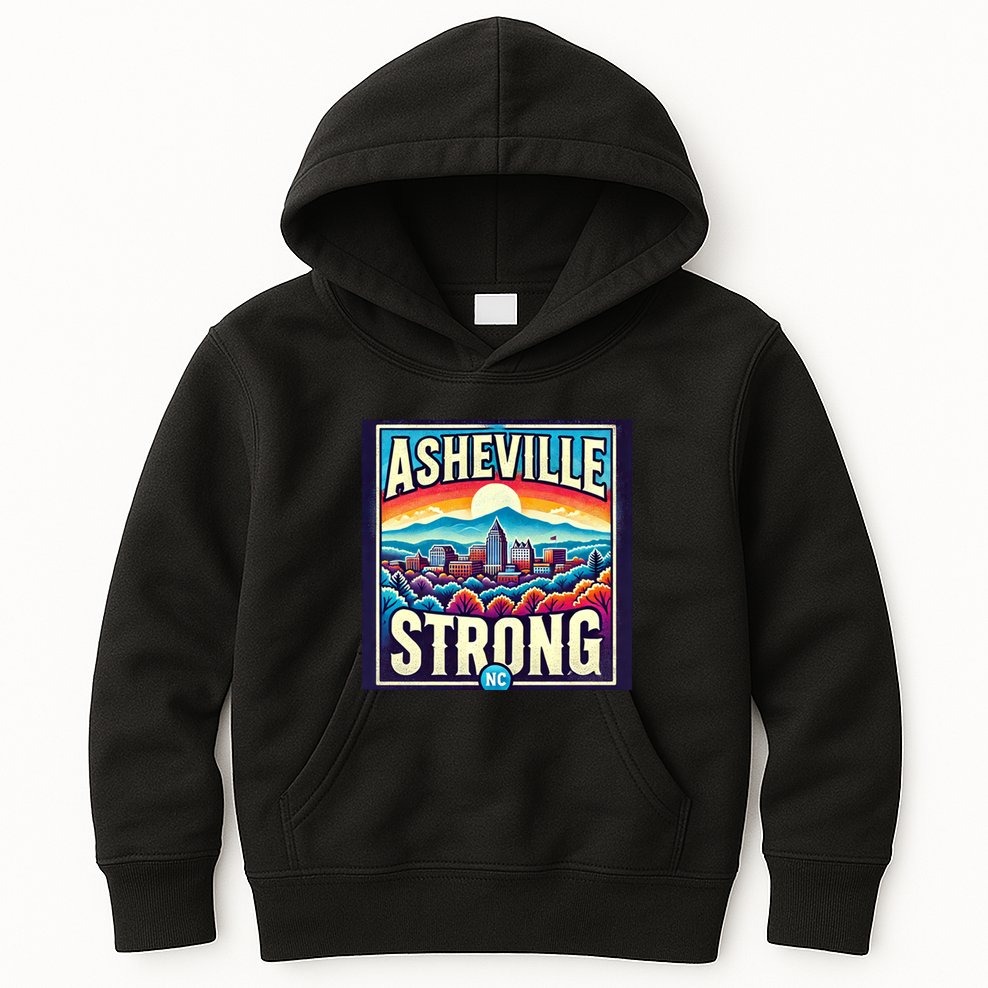 Asheville Strong Asheville North Carolina Kids Hoodie