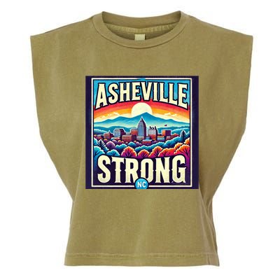 Asheville Strong Asheville North Carolina Garment-Dyed Women's Muscle Tee