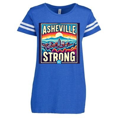 Asheville Strong Asheville North Carolina Enza Ladies Jersey Football T-Shirt