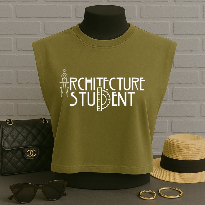 Architecture Student Architects Graduation Architect Meaningful Gift Garment-Dyed Women's Muscle Tee