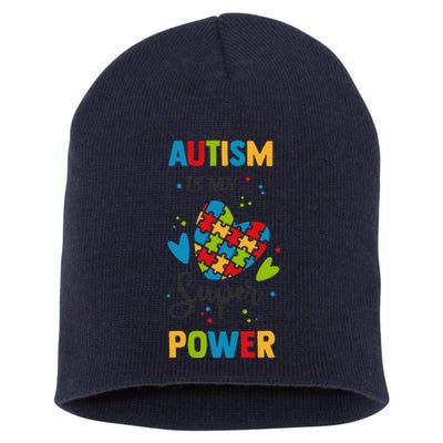 Autism Superpower ASD Autism Awareness Short Acrylic Beanie