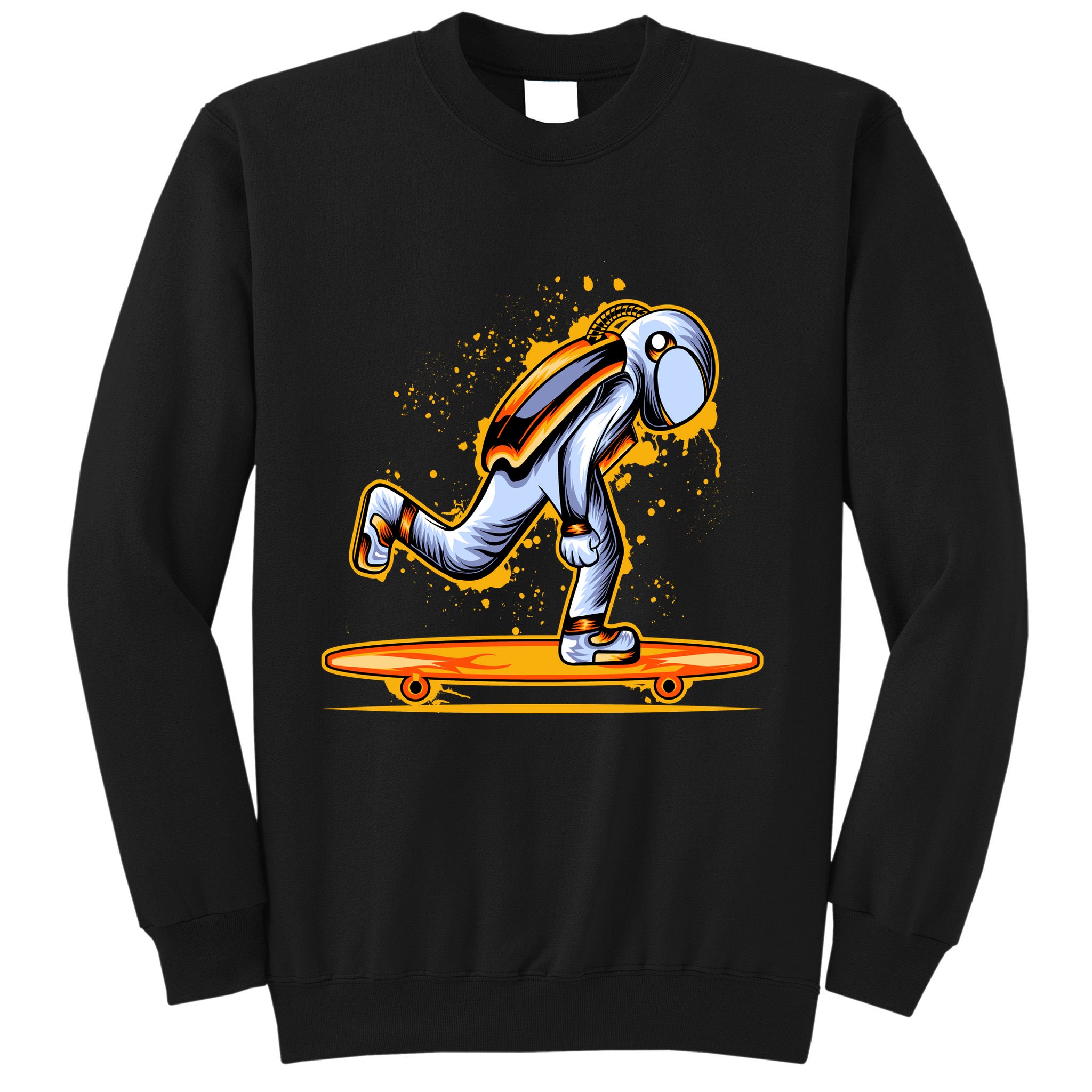 Astronaut Skateboarding Sweatshirt