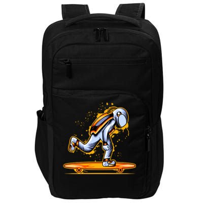 Astronaut Skateboarding Impact Tech Backpack