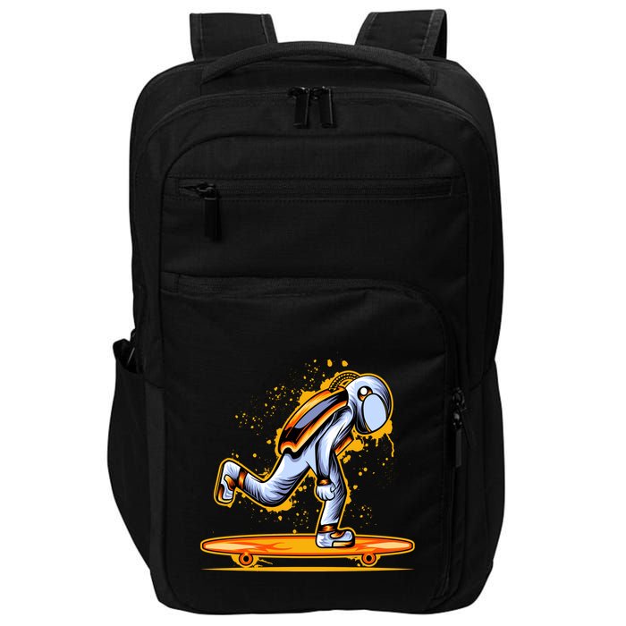 Astronaut Skateboarding Impact Tech Backpack