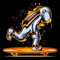 Astronaut Skateboarding Impact Tech Backpack