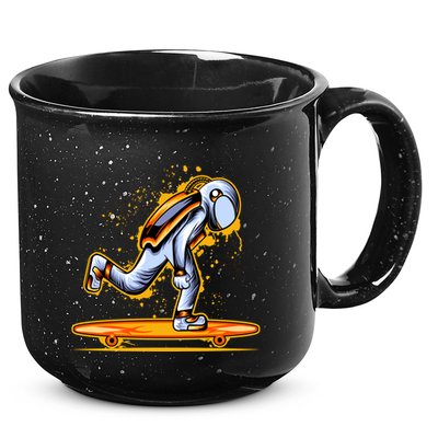 Astronaut Skateboarding 15oz Campfire Ceramic Mug
