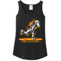 Astronaut Skateboarding Ladies Essential Tank