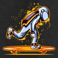 Astronaut Skateboarding Hat