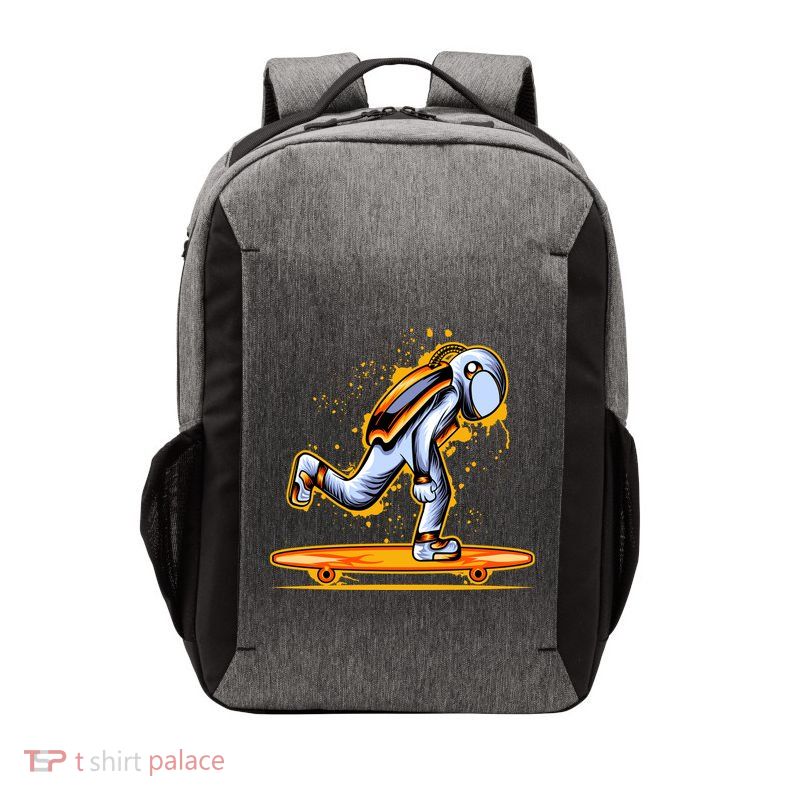 Astronaut Skateboarding Vector Backpack