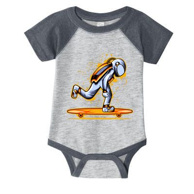 Astronaut Skateboarding Infant Baby Jersey Bodysuit