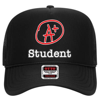 A+ Student High Crown Mesh Back Trucker Hat