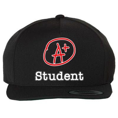 A+ Student Wool Snapback Cap