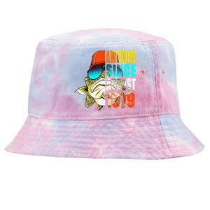 Awesome Since August 1979 Fishing 40th Birthday Gift Tie-Dyed Bucket Hat