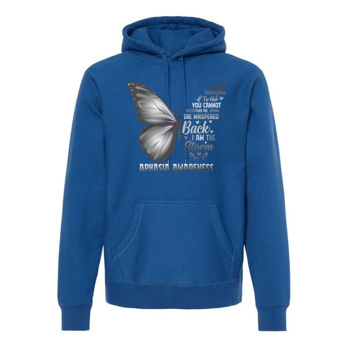 Aphasia Support Awareness Print Meaningful Gift Premium Hoodie