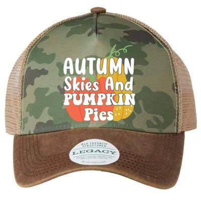 Autumn Skies And Pumpkin Pies Cute Legacy Tie Dye Trucker Hat